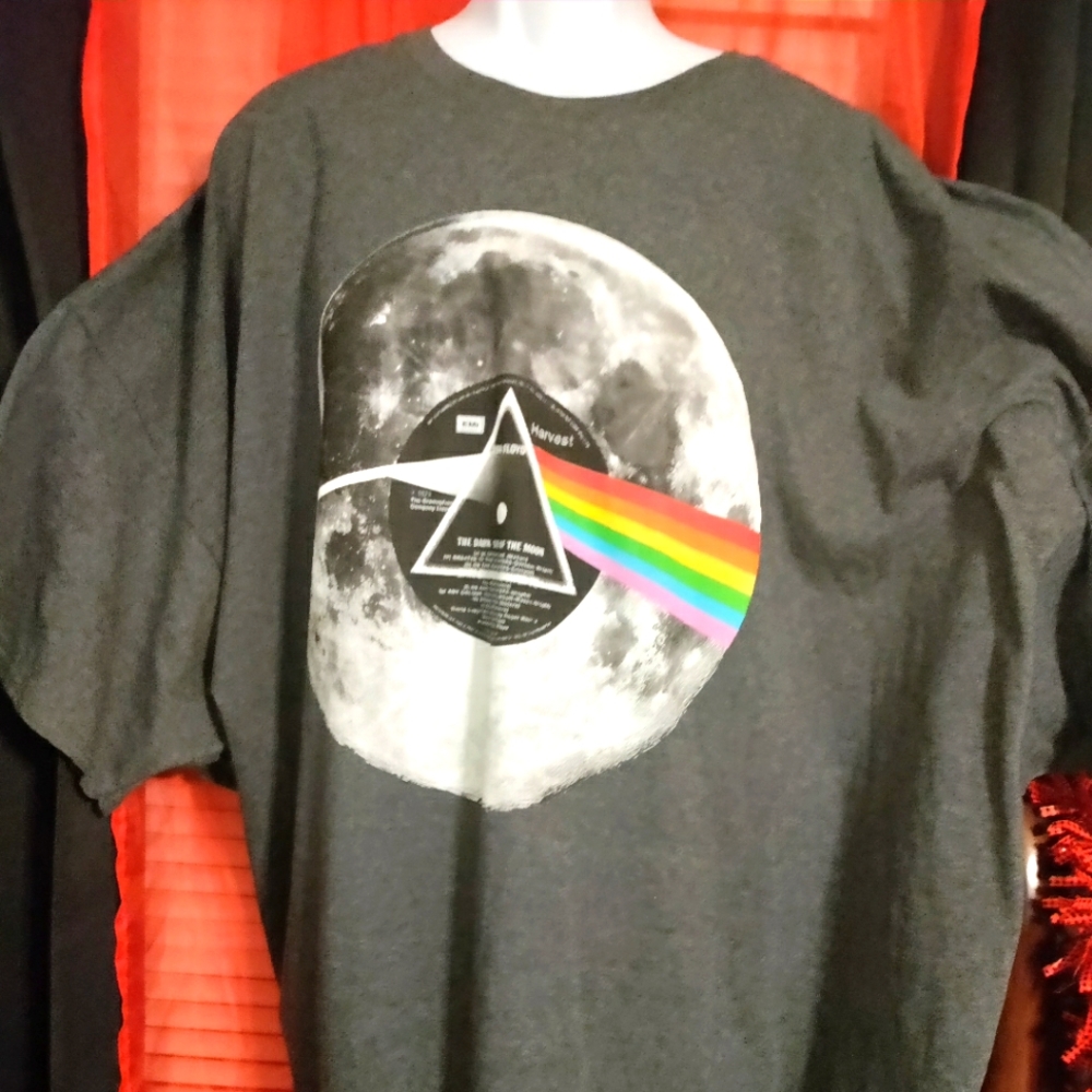 New Pink Floyd Dark Side Of The Moon Classic1973 Album Short Sleeve T-Shirt(5XL)